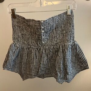 AE Smocked Gingham Tube Top